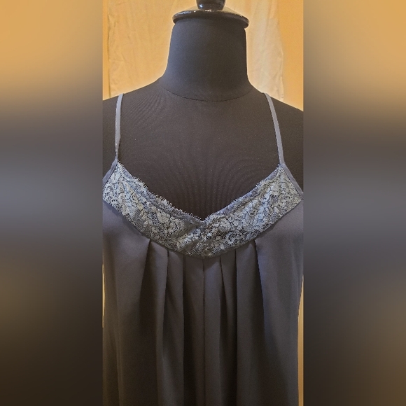 Bebonnie Womens Blue Sleeveless Chemise - Picture 3 of 11